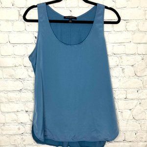 Banana Republic hazy blue mixed media tank
